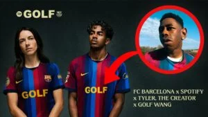 Camisa do FC Barcelona com logo da Golf Wang de Tyler, The Creator para o El Clásico de outubro de 2026