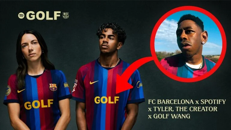 Camisa do FC Barcelona com logo da Golf Wang de Tyler, The Creator para o El Clásico de outubro de 2026