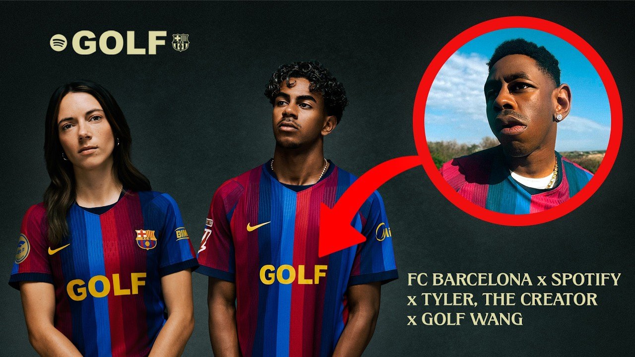 Camisa do FC Barcelona com logo da Golf Wang de Tyler, The Creator para o El Clásico de outubro de 2026
