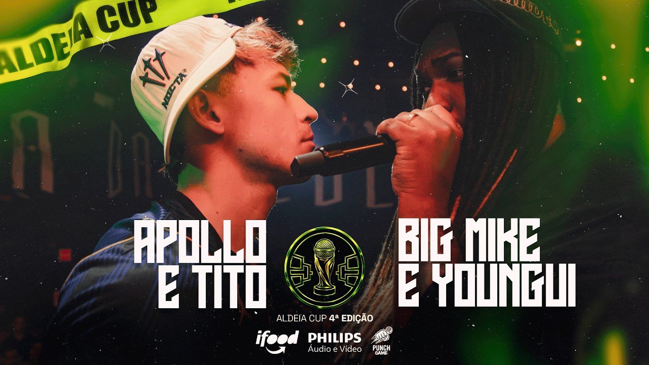 Apollo e Tito na grande final da 4ª Aldeia Cup duplas contra Youngui e Big Mike em Barueri em outubro de 2026