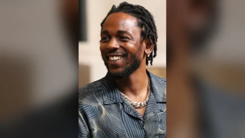 Kendrick Lamar durante a cerimônia do Pulitzer de 2018